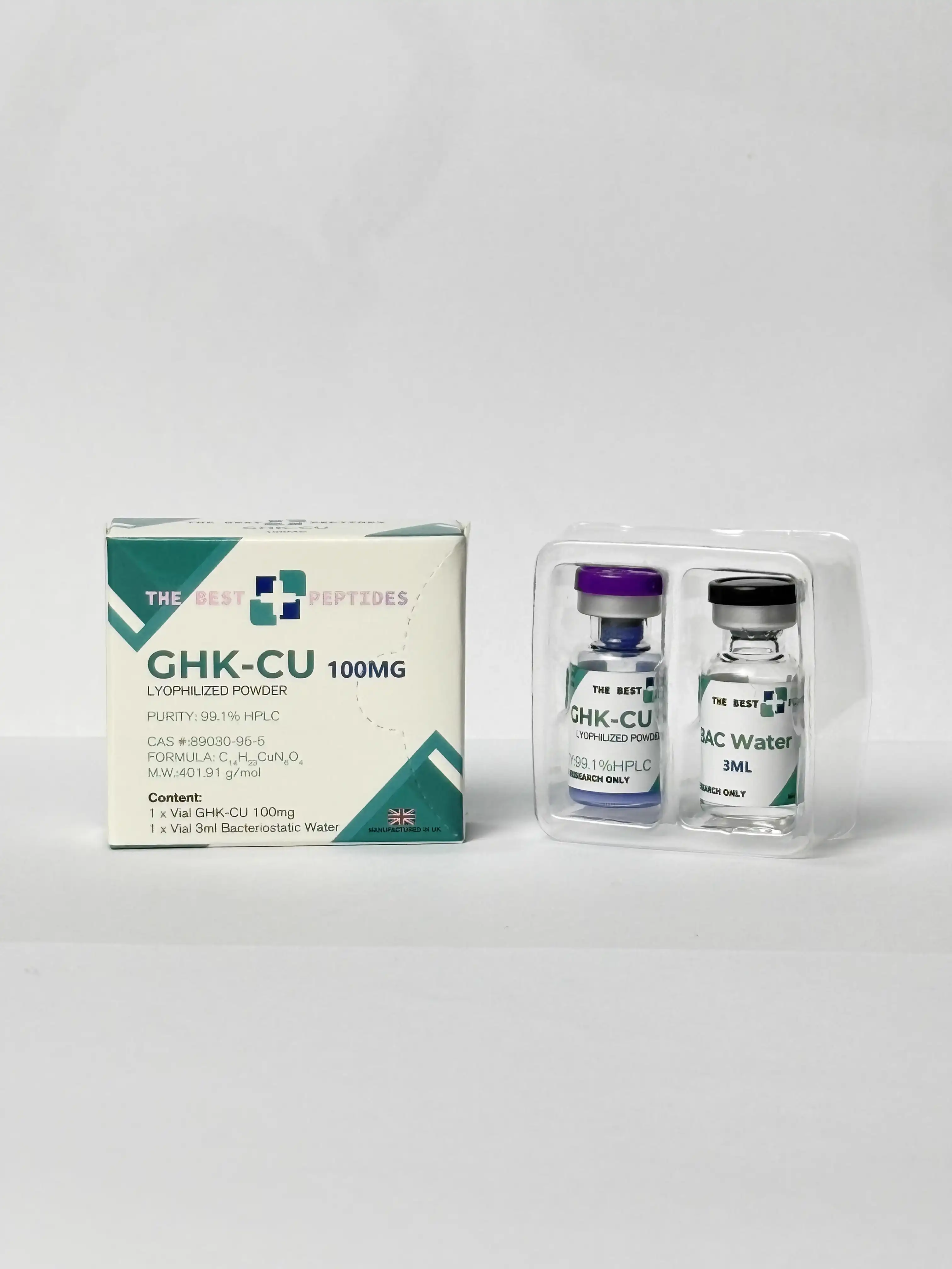 GHK-Cu copper peptide vial