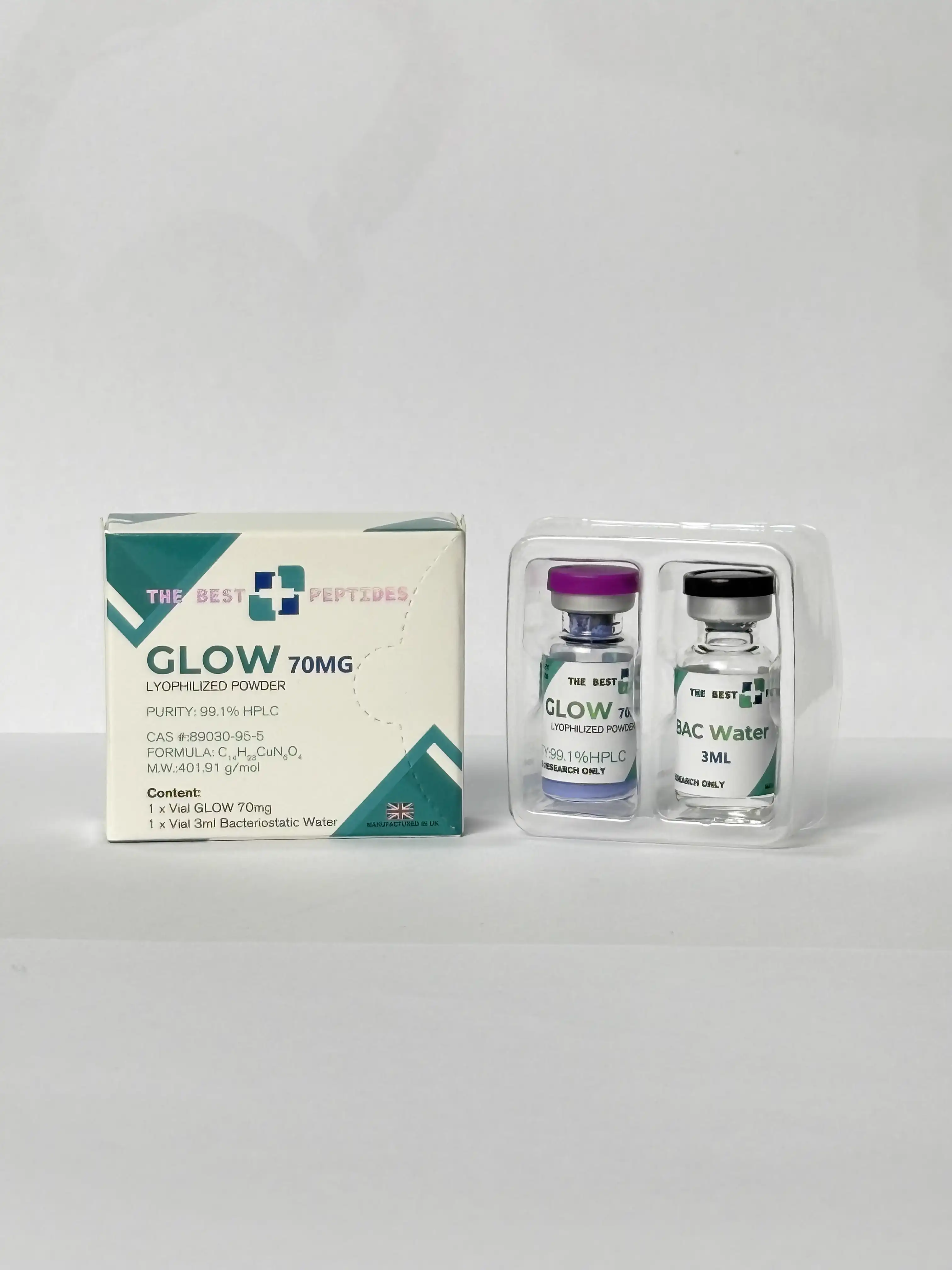 Glow peptide vial