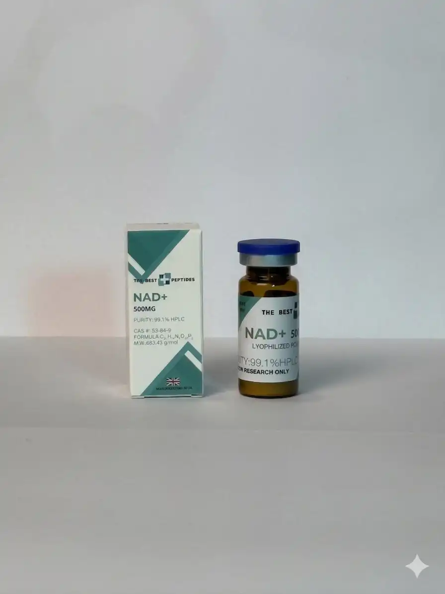 NAD+ research peptide vial