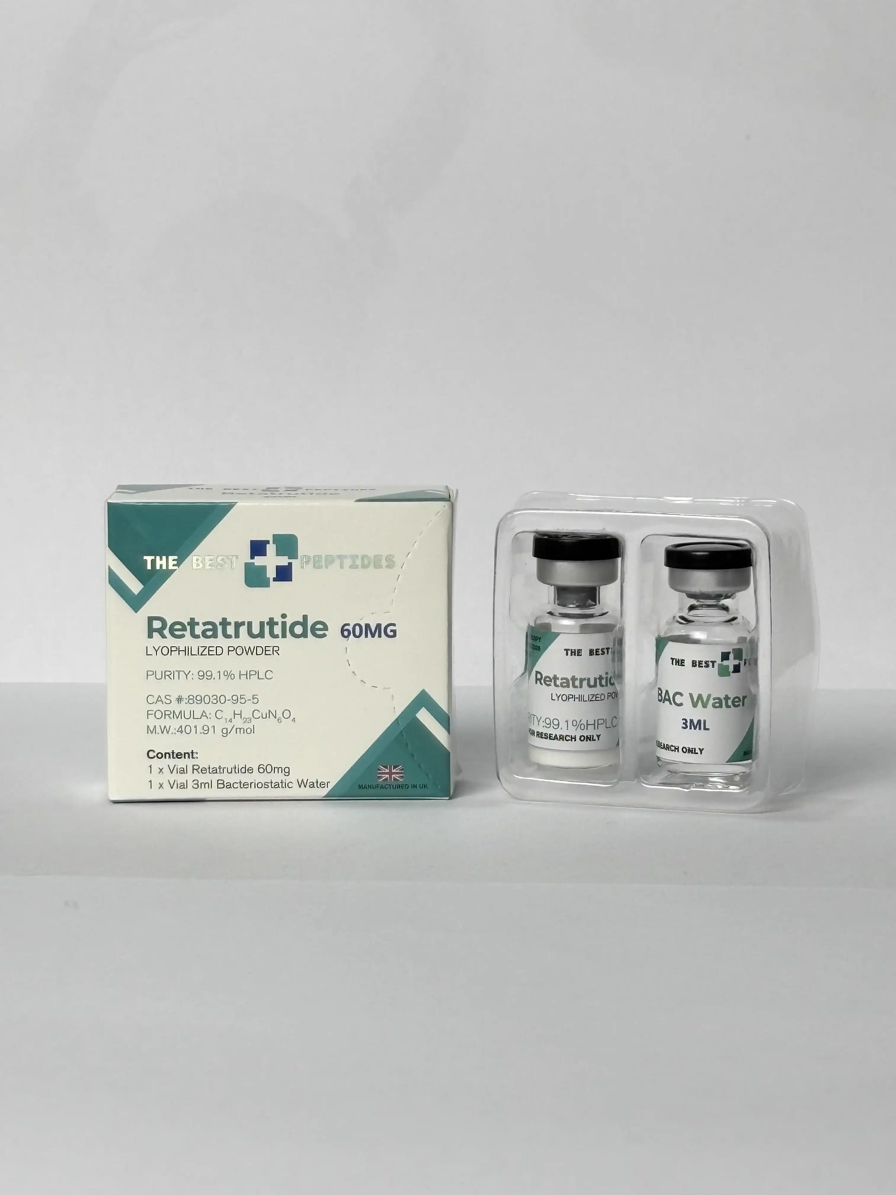 Retatrutide research peptide vial